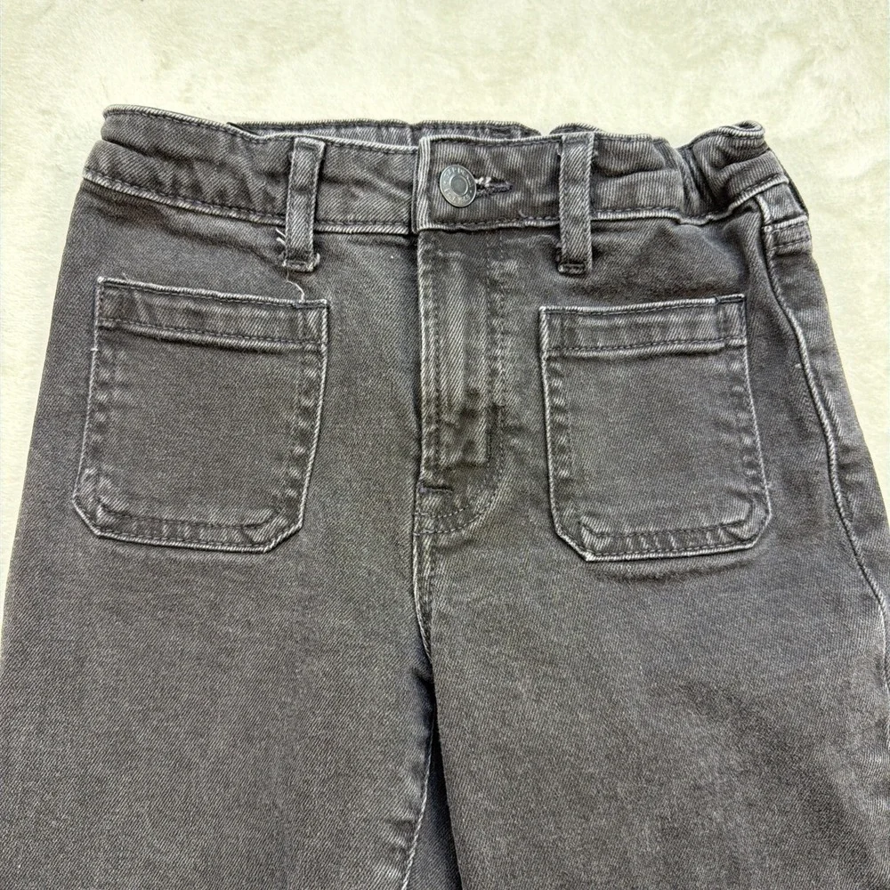 Gap Kids High Rise 70s Flare Jeans Black Wash Girls Size 10 Y2K Retro‎